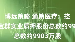 博远策略 通策医疗：控股股东宝群实业质押股份总数约9903万股